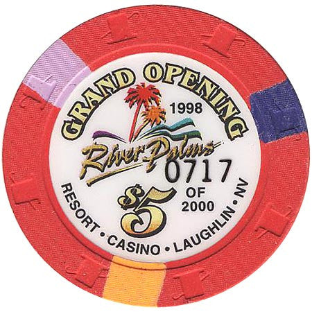 River Palms $5 (red) Grand Opening chip - Spinettis Gaming