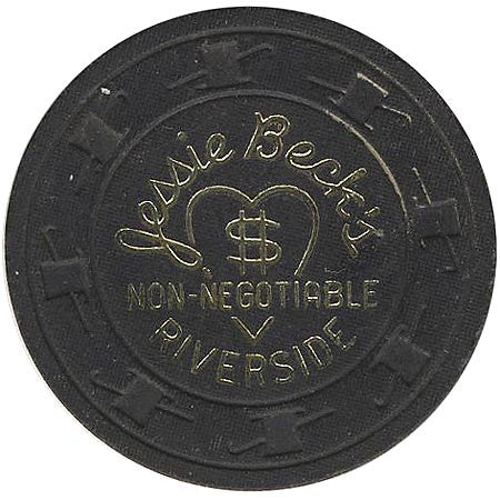 Riverside Casino (J. Beck's) (non-negotiable) chip - Spinettis Gaming - 2