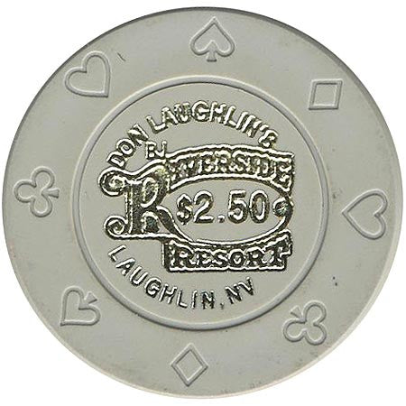 Riverside $2.50 (gray) chip - Spinettis Gaming - 1