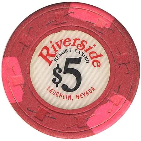 Riverside Casino $5 (red) chip - Spinettis Gaming - 2