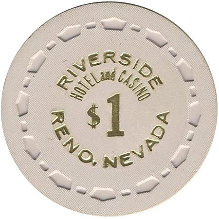 Riverside Casino $1 (beige) chip - Spinettis Gaming - 1