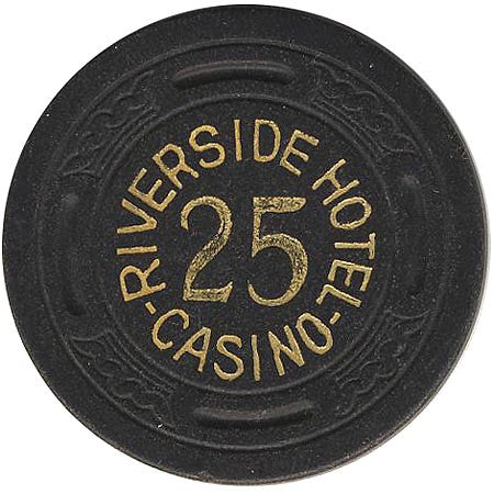 Riverside Casino 25 (black) chip - Spinettis Gaming - 2