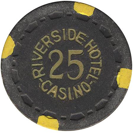 Riverside Casino 25 (Black) (Small Crown) chip - Spinettis Gaming - 2