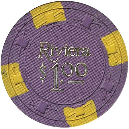 Riviera Casino $1 (purple) chip - Spinettis Gaming - 2