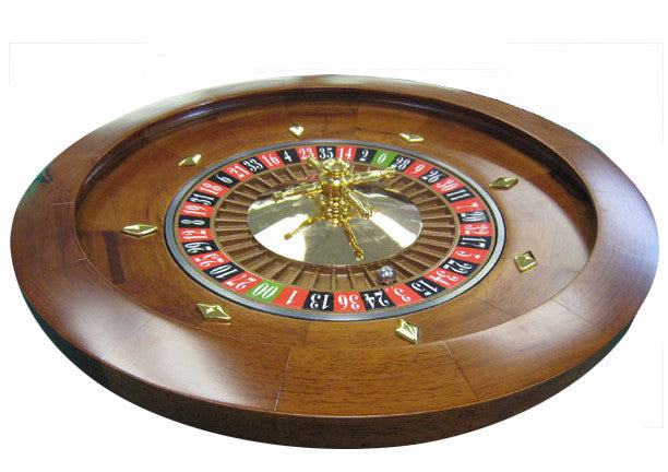 16'' Wood Casino Style Roulette Wheel (rental) - Spinettis Gaming