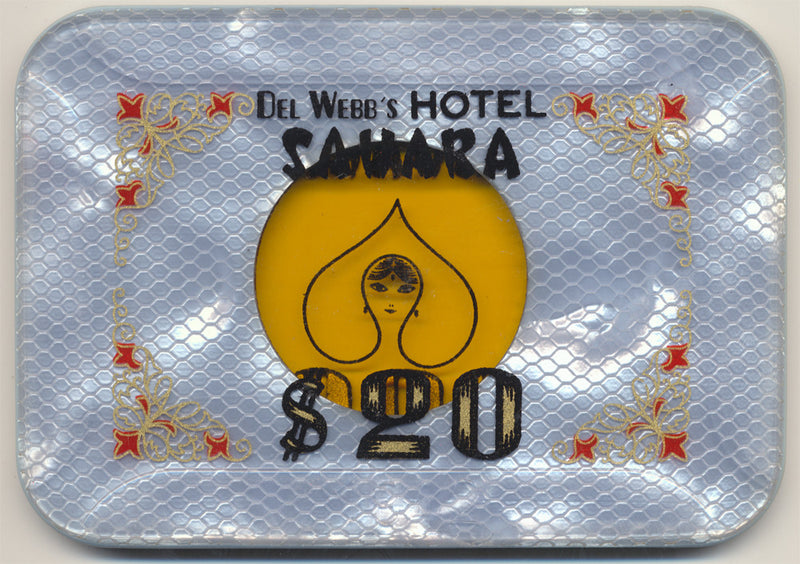 Del Webb's Sahara Las Vegas $20 Plaque - Spinettis Gaming
