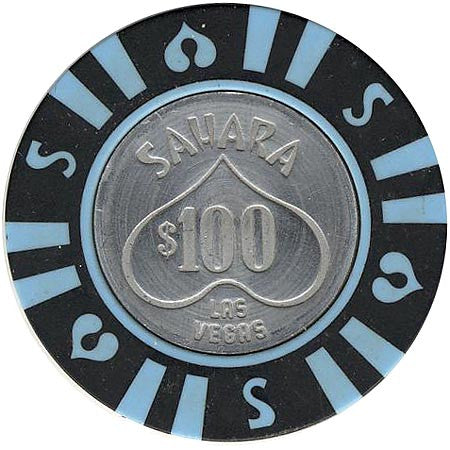 Sahara Hotel $100 (black) chip - Spinettis Gaming - 2