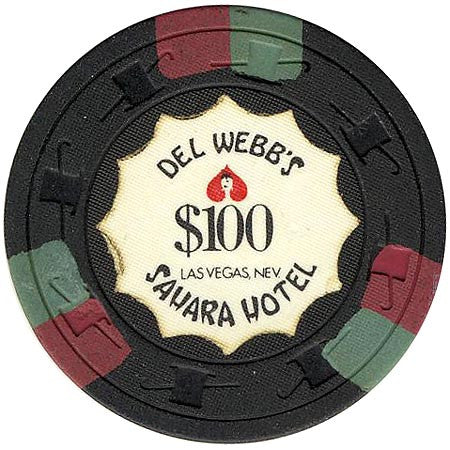 Sahara Hotel Casino Las Vegas Del Webb's $100 chip - Spinettis Gaming - 2