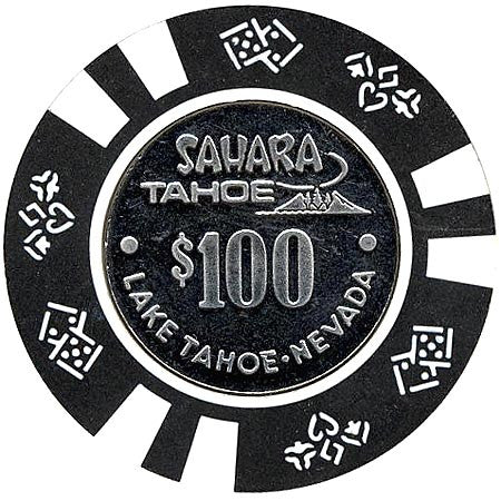 Sahara Tahoe $100 (black/white) chip - Spinettis Gaming - 1