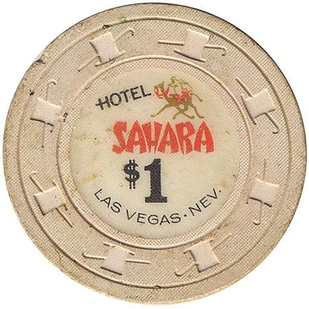 Hotel Sahara Las Vegas $1 chip 1964 - Spinettis Gaming