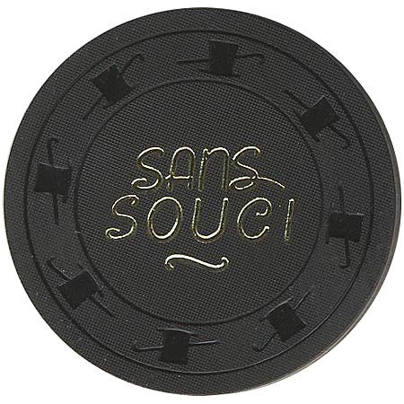 Sans Souci $100 (black) chip - Spinettis Gaming - 1