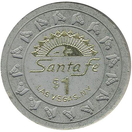 Santa Fe $1 (gray) chip - Spinettis Gaming - 2