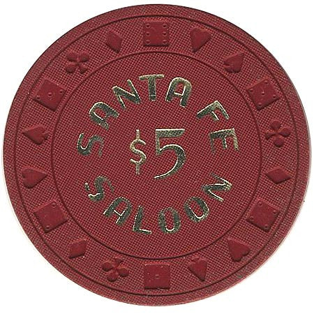 Santa Fe (dk. red) chip - Spinettis Gaming - 1
