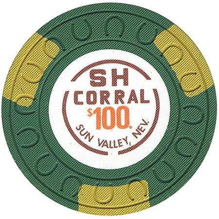 SH Corral $100 (green) chip - Spinettis Gaming - 2