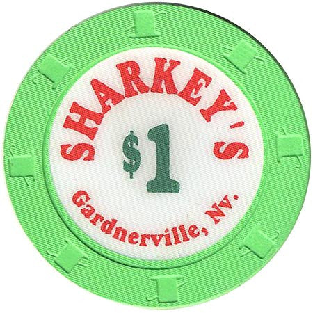 Sharkey's $1 (bright green) chip - Spinettis Gaming - 1