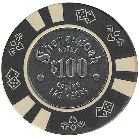Shenandoah Casino $100 (black) chip - Spinettis Gaming