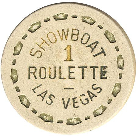 Showboat 1 (roulette) chip - Spinettis Gaming - 1