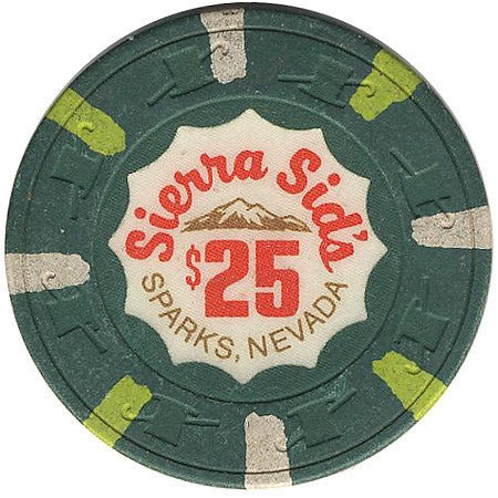 Sierra Sid's $25 (green) chip - Spinettis Gaming - 2