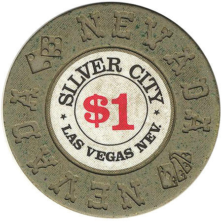 Silver City $1 (olive) chip - Spinettis Gaming - 1
