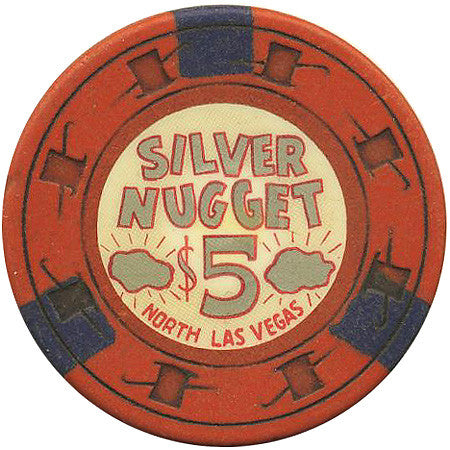 Silver Nugget $5 (orange) chip - Spinettis Gaming - 1