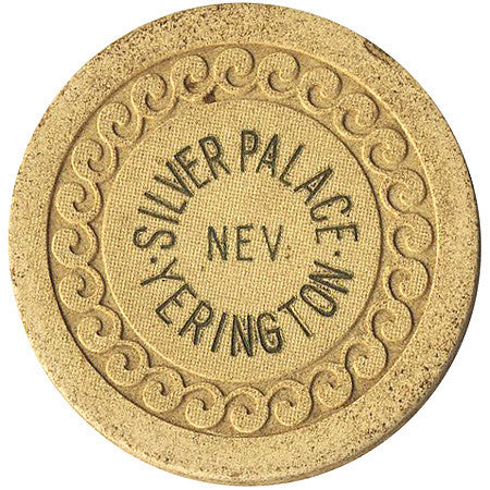 Silver Palace Yerington Roulette chip (beige) - Spinettis Gaming