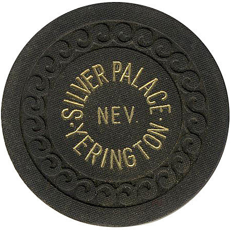 Silver Palace Yerington Roulette chip (black) - Spinettis Gaming