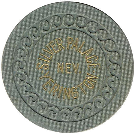 Silver Palace Yerington Roulette chip (grey) - Spinettis Gaming