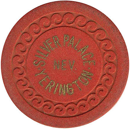 Silver Palace Yerington Roulette chip (red) - Spinettis Gaming