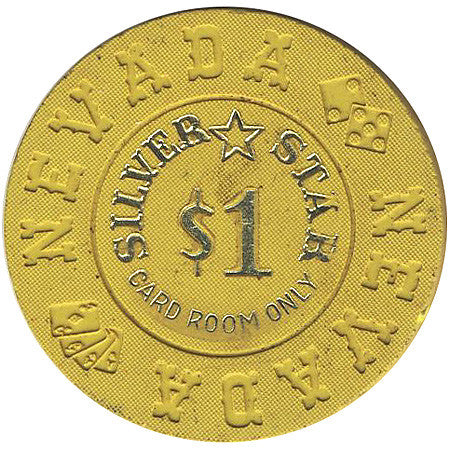 Silver Star $1 (yellow) chip - Spinettis Gaming - 1