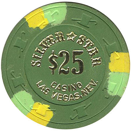 Silver Star $25 (green) chip - Spinettis Gaming