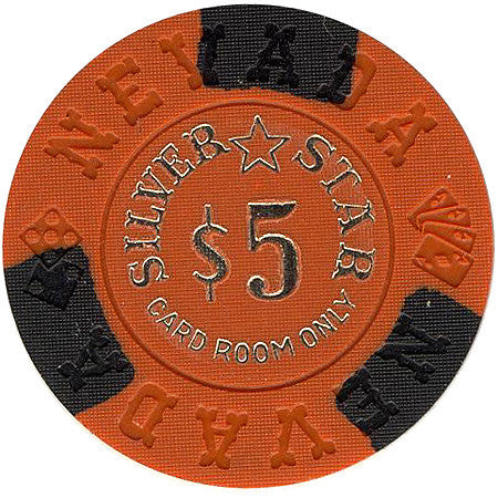 Silver Star $5 (orange) chip - Spinettis Gaming - 2