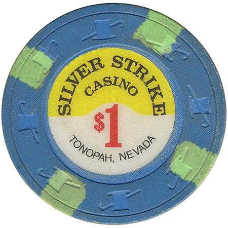 Silver Strike $1 (blue) chip - Spinettis Gaming - 2