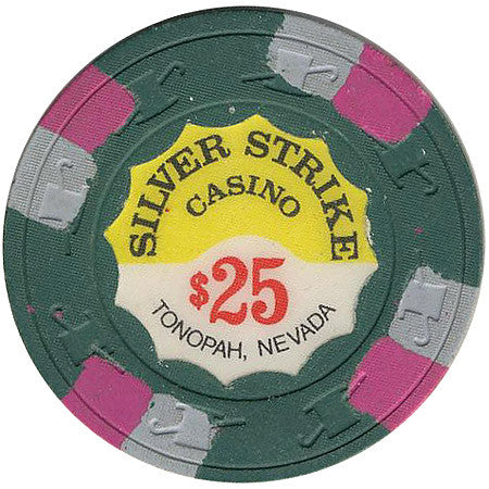 Silver Strike Casino $25 (green) chip - Spinettis Gaming - 1