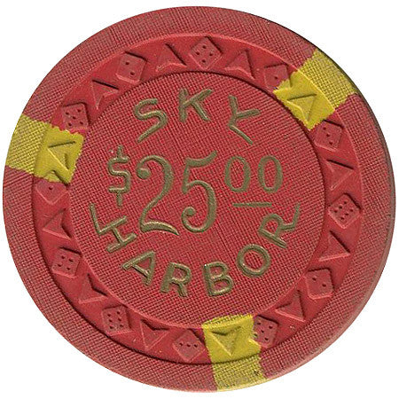 Sky Harbor $25 (red) chip - Spinettis Gaming - 1