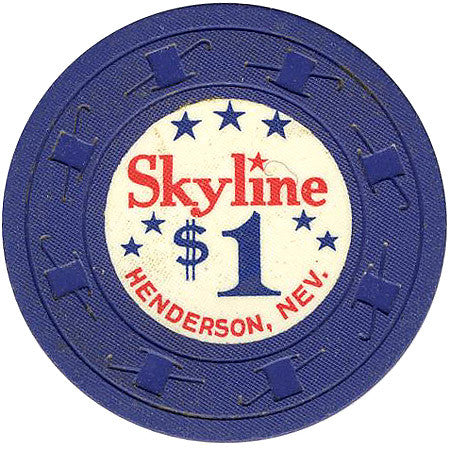 Skyline Casino $1 (blue) chip - Spinettis Gaming - 2