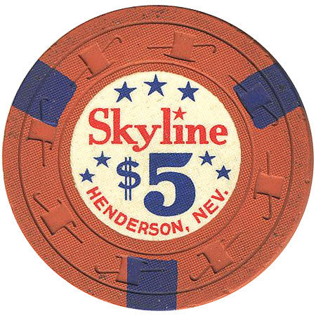 Skyline Casino $5 (orange) chip - Spinettis Gaming - 2