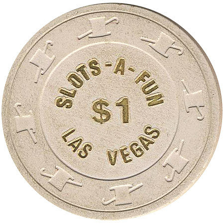 Slots A Fun Casino Las Vegas $1 chip 1980s - Spinettis Gaming - 2