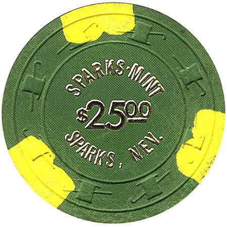 Sparks Mint $2.50 (green) chip - Spinettis Gaming - 1