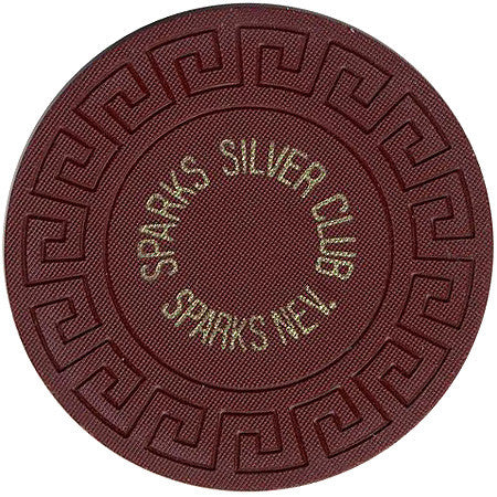 Silver Club (burgundy) chip - Spinettis Gaming - 1