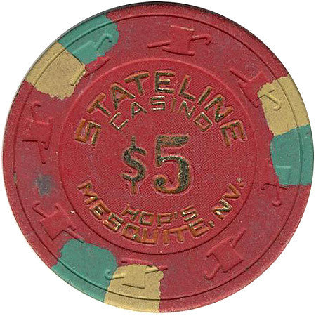 Stateline Casino $5 (red) chip - Spinettis Gaming - 1