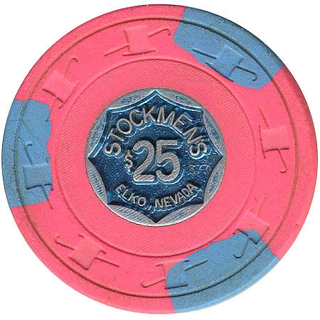 Stockmen's $25 (pink) chip - Spinettis Gaming - 1