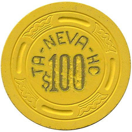 Ta-Neva-Ho $100 (yellow) chip - Spinettis Gaming - 1