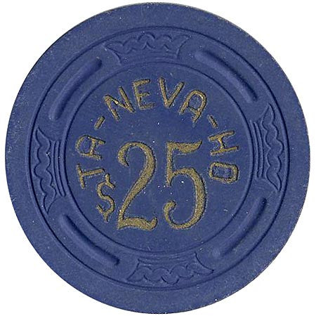 Ta-Neva-Ho $25 (blue) chip - Spinettis Gaming - 1