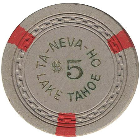 Ta-Neva-Ho $5 (grey) chip - Spinettis Gaming - 1