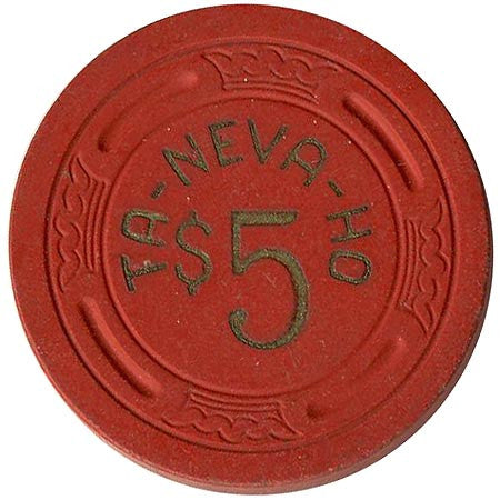Ta-Neva-Ho $5 (red) chip - Spinettis Gaming - 2
