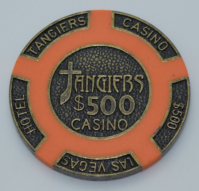 Tangiers $500 Casino Las Vegas Brass Poker Chip