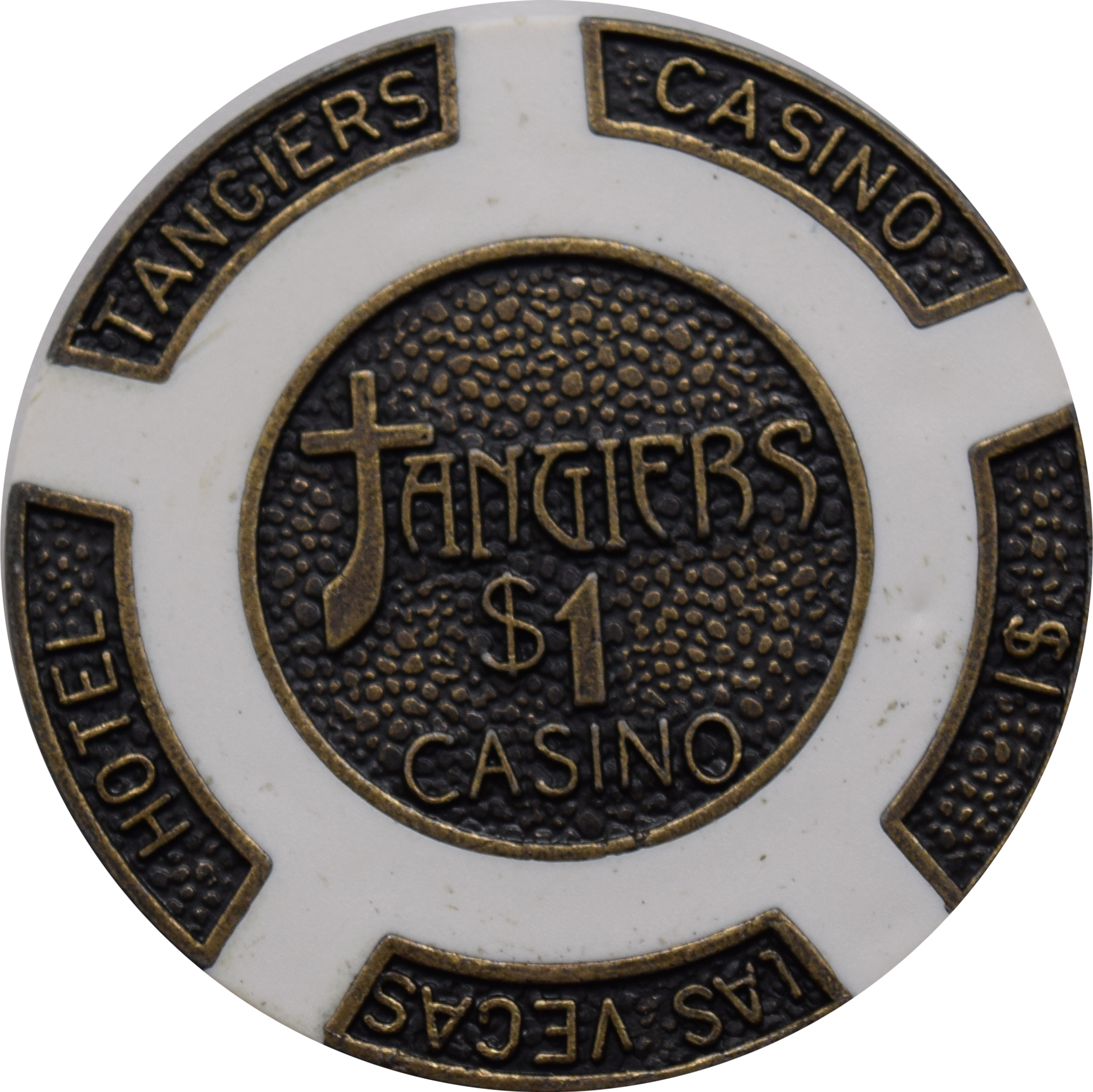 Tangiers Casino Brass Poker Chip