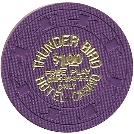 Thunderbird Casino Las Vegas $1 Free Play (purple) chip 1960s - Spinettis Gaming