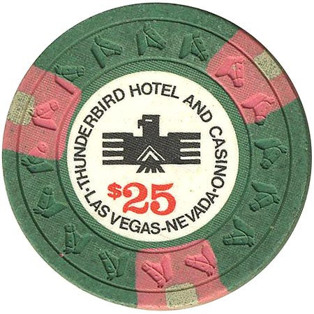 Thunderbird Casino Las Vegas $25 chip 1973 - Spinettis Gaming