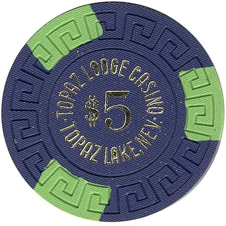 Topaz Lodge $5 (blue) chip - Spinettis Gaming - 2